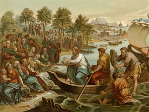 El sermón del barco de after Raphael