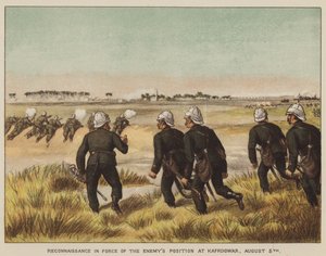Reconocimiento en fuerza de la posición enemiga en Kafrdowar, 5 de agosto de after Richard Simkin
