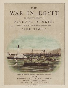 Ilustración de la portada para La Guerra en Egipto