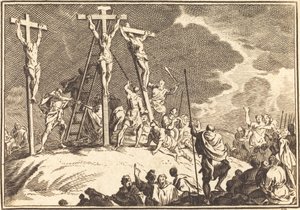 La perforación del costado de Cristo de after Sébastien Le Clerc I