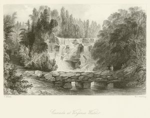 Cascada en Virginia Water de after Thomas Allom