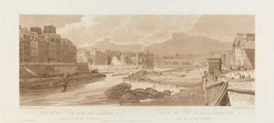 Vista de la ciudad con el Louvre. 1802; Lámina 3 de Vistas de París, volumen Emanuel.
