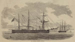 La batería flotante Glatton de after Thomas Harrington Wilson
