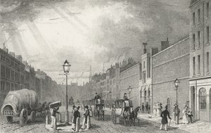 Farringdon Street y la Prisión Fleet, 1830