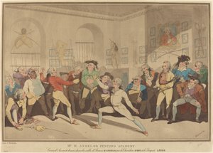 Academia de Esgrima del Sr. H. Angelo de after Thomas Rowlandson