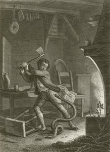 El aldeano y la serpiente