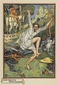 Don Quijote haciendo penitencia