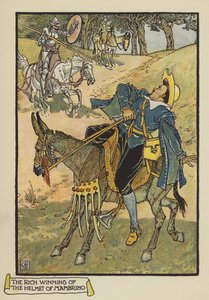 La rica ganancia del yelmo de Mambrino de after Walter Crane