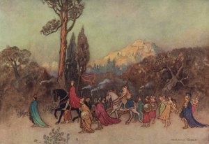 El cuento del caballero de after Warwick Goble