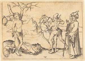 Martirio de San Sebastián de after Wenzel von Olmutz
