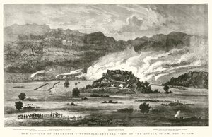 La Captura del Bastión de Sekukuni, Vista General del Ataque, 10 AM, 28 de Noviembre de 1879 de after William Henry James Boot