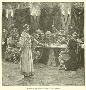 Alphege llevado ante los daneses de after William Henry Margetson
