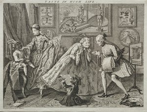 El gusto en la alta vida de after a design by William Hogarth