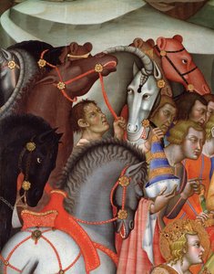 Adoración de los Magos (detalle) de also Manfredi de Battilori Bartolo di Fredi