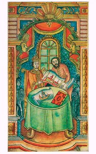 Historia de Pedro I (Krekshin) - Nikita Zotov enseñando a Pedro I