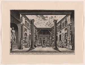 Beldentuin en el Palacio Valle, Capranica de anonymous (attributed to)