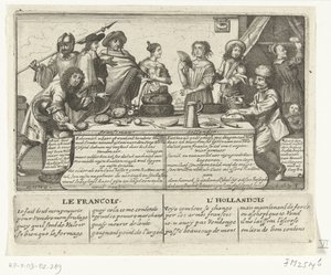 El francés y el holandés, 1673 Franschman Hollander / Le Francois L