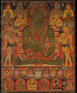 Buda Amoghasiddhi con ocho Bodhisattvas de anonymous 