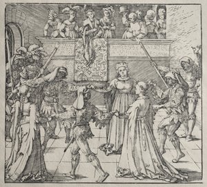 El Baile de Máscaras de attributed to Albrecht Dürer