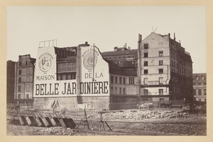 La Belle Jardinière: la tienda de la rue de la Cité durante su demolición, París de attributed to Charles Marville