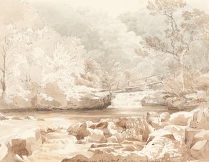 Puente cerca de Waters-Meet, Lynton, North Devon de attributed to James Bulwer