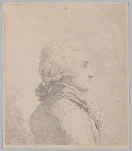 Retrato de perfil de un hombre de attributed to Louis Rolland Trinquesse