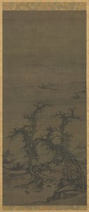 Llevando un Qin en una visita de attributed to Luo Zhichuan