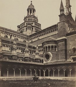 The Small Cloister of the Monastery at Pavia de attributed to Maurizio Lotze