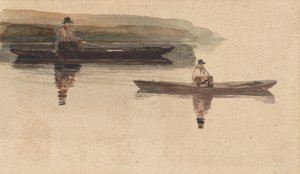 Dos hombres en Punts de attributed to Peter DeWint