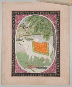 Tauro, de una serie de astrología de Mandi de attributed to Sanju