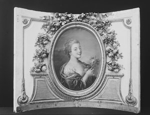 Mujer con una rosa, una de un conjunto, 1770-90