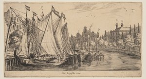 El viraje Leytsche, de Vistas de Ámsterdam de called Zeeman Reinier Nooms