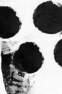 Círculos negros abstractos