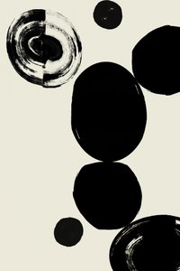 Formas negras abstractas de cartissi