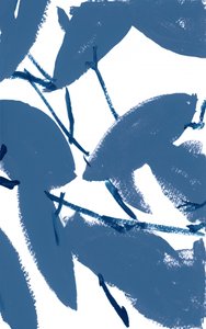 Follaje azul abstracto de cartissi
