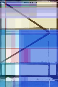 Geometría abstracta en azul de cartissi