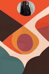 Formas abstractas y terrosas de cartissi