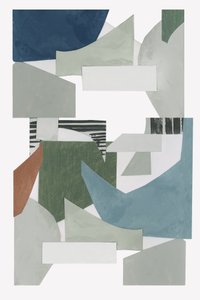 Collage geométrico abstracto de cartissi