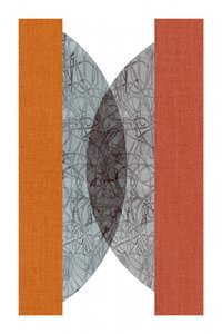Geometría abstracta en naranja