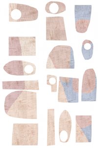 Formas abstractas en tonos pastel