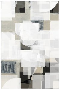 Formas abstractas en blanco en capas de cartissi