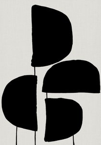 Formas orgánicas negras de cartissi
