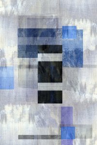 Capas geométricas azules de cartissi