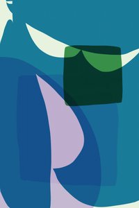 Capas abstractas en azul y verde de cartissi