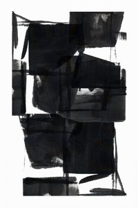 Negro intenso y abstracto de cartissi