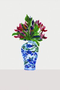 Flores pintadas de colores de cartissi