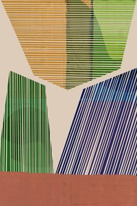 Formas de rayas de colores de cartissi
