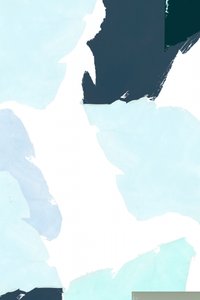 Formas abstractas en azul frío de cartissi