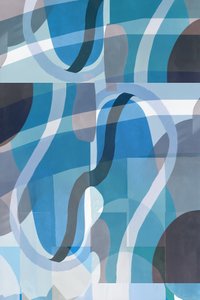 Abstracción en tonos azules