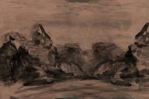 La serenidad de la montaña oscura